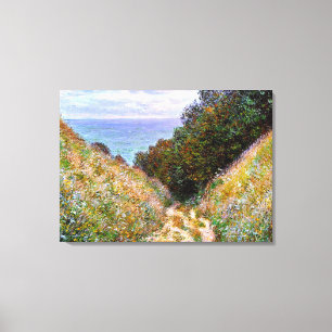 Monet - The Path at La Cavee, Pourville Canvas Print