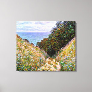 Monet - The Path at La Cavee, Pourville Canvas Print