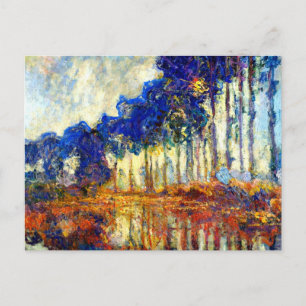 Monet - The Poplars in Autumn Postcard