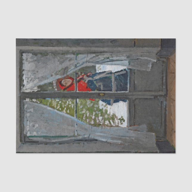 Monet The Red Kerchief Vintage Painting Tissue Paper (Front)