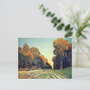 Monet - The Road from Chailly to Fontainebleau Postcard