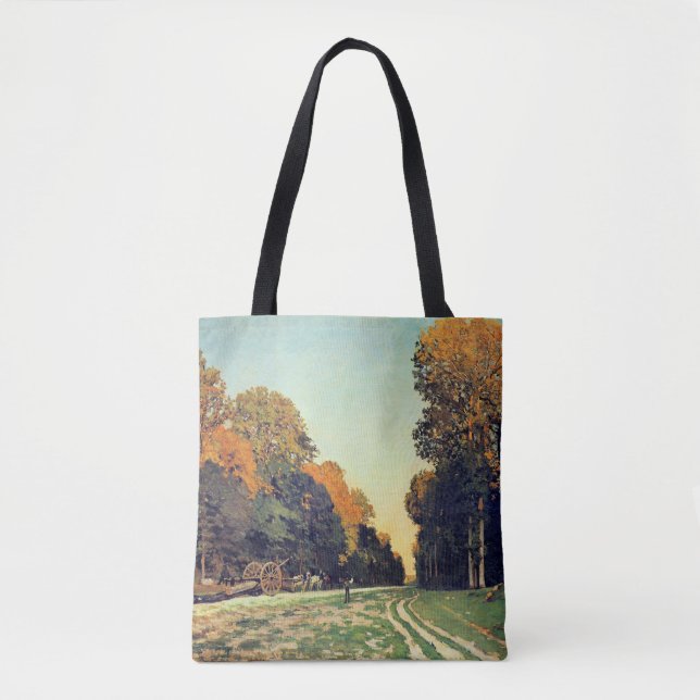 Monet - The Road from Chailly-to-Fontainebleau Tote Bag (Front)