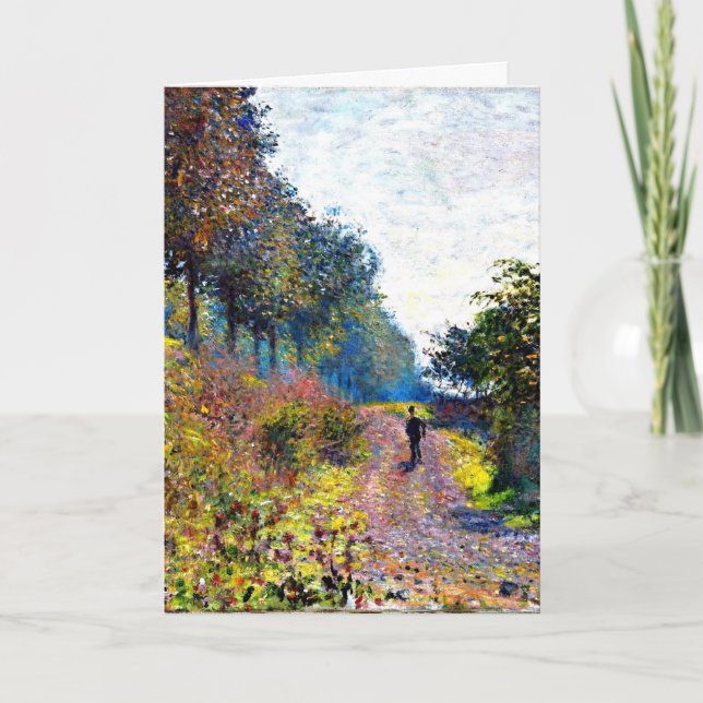 Monet - The Sheltered Path Card (Front)