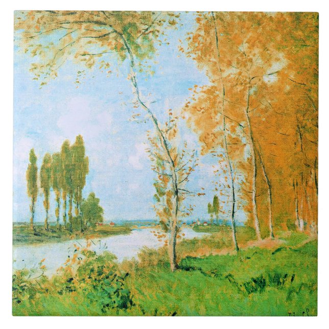 Monet - The Spring in Argenteuil, Tile (Front)