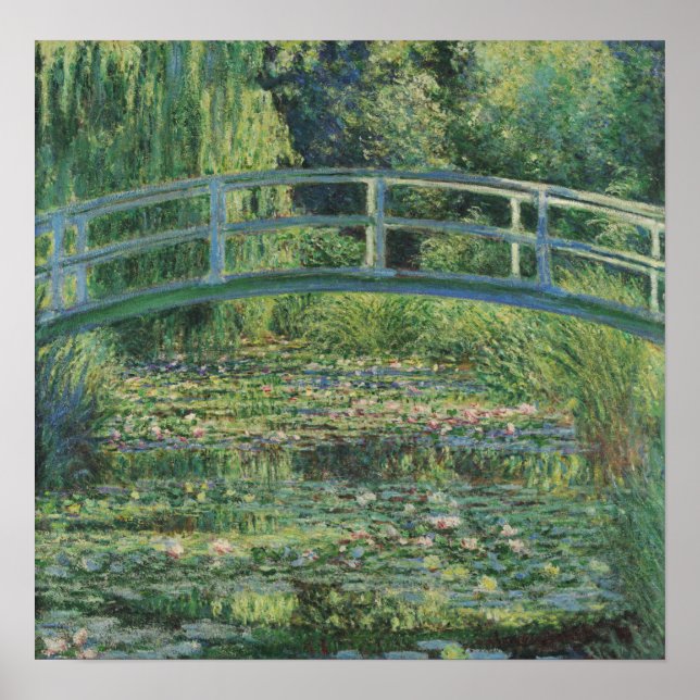Monet - The Water Lily Pond Poster (Front)