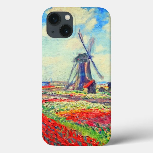 Monet Tulips Windmill Case-Mate iPhone Case (Back)