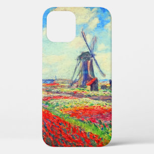 Monet Tulips Windmill iPhone 12 Case