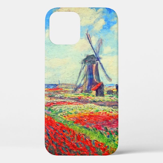Monet Tulips Windmill Case-Mate iPhone Case (Back)