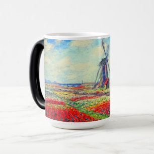 Monet Tulips Windmill Magic Mug