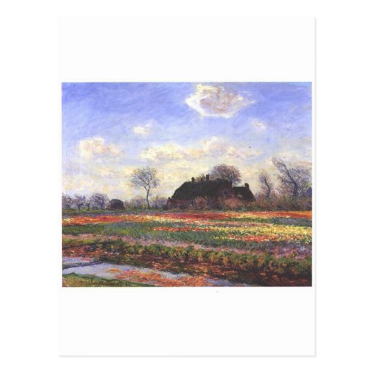 Monet-Tulpenfelder in Sassenheim-1886 Postcard