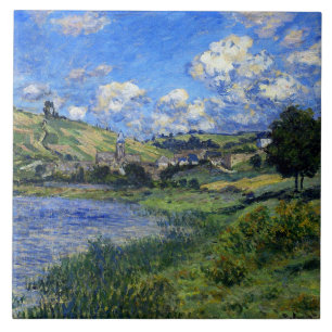 Monet - Vetheuil, Paysage Tile