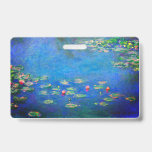 Monet Water Lilies 1906 Badge<br><div class="desc">Badge featuring Claude Monet’s oil painting Water Lilies (1906). A serene still life of the interplay between light and reflection upon beautiful water lilies in a pond. A great gift for fans of impressionism and French art.</div>