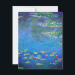 Monet Water Lilies 1906 Invitation<br><div class="desc">Card featuring Claude Monet’s oil painting Water Lilies (1906). A serene still life of the interplay between light and reflection upon beautiful water lilies in a pond. A great gift for fans of impressionism and French art.</div>