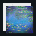 Monet Water Lilies 1906 Invitation<br><div class="desc">Card featuring Claude Monet’s oil painting Water Lilies (1906). A serene still life of the interplay between light and reflection upon beautiful water lilies in a pond. A great gift for fans of impressionism and French art.</div>