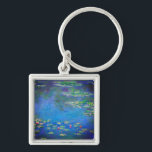Monet Water Lilies 1906 Keychain<br><div class="desc">Keychain featuring Claude Monet’s oil painting Water Lilies (1906). A serene still life of the interplay between light and reflection upon beautiful water lilies in a pond. A great gift for fans of impressionism and French art.</div>
