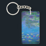 Monet Water Lilies 1906 Keychain<br><div class="desc">Keychain featuring Claude Monet’s oil painting Water Lilies (1906). A serene still life of the interplay between light and reflection upon beautiful water lilies in a pond. A great gift for fans of impressionism and French art.</div>