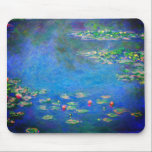 Monet Water Lilies 1906 Mouse Pad<br><div class="desc">Mouse Pad featuring Claude Monet’s oil painting Water Lilies (1906). A serene still life of the interplay between light and reflection upon beautiful water lilies in a pond. A great gift for fans of impressionism and French art.</div>