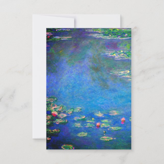 Monet Water Lilies 1906 RSVP Card (Front)
