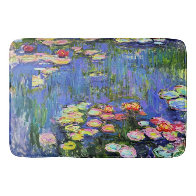 Monet - Water Lilies, 1916, Bath Mat (Front)