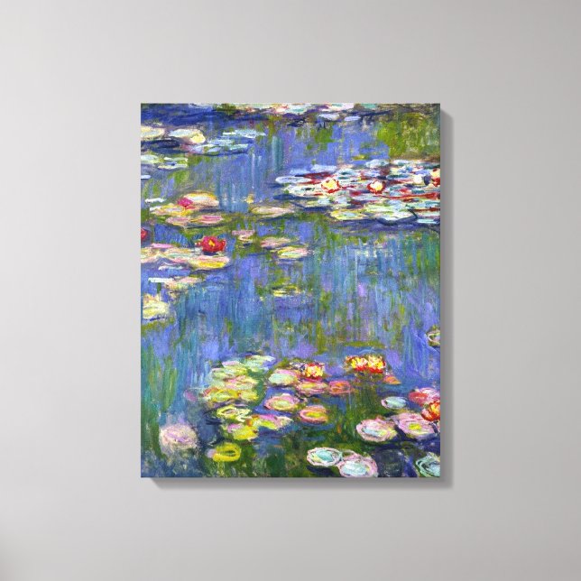 Monet Water Lilies 1916 Canvas Print (Front)