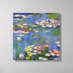 Monet Water Lilies 1916 Canvas Print<br><div class="desc">Monet Water Lilies 1916 Canvas Wrap. Oil painting on canvas from 1916. French impressionist Claude Monet remains renowned and beloved for the water lily paintings that he created at his garden pond at Giverny. This specific water lily painting is from 1916 and reveals Monet’s move towards increasing abstraction and more...</div>
