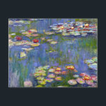 Monet Water Lilies 1916 Invitations<br><div class="desc">Monet Water Lilies 1916 invitations. Oil painting on canvas from 1916. French impressionist Claude Monet remains renowned and beloved for the water lily paintings that he created at his garden pond at Giverny. This specific water lily painting is from 1916 and reveals Monet’s move towards increasing abstraction and more varied...</div>