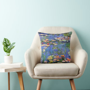 Monet - Water Lilies, 1916, Throw Pillow