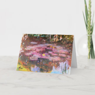 MONET Water Lilies 1917 Greeting Card