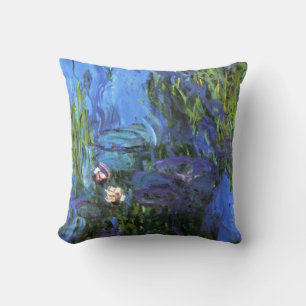 Monet - Water Lilies, 1917 Throw Pillow