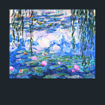Monet - Water Lilies, 1919, Canvas Print<br><div class="desc">Claude Monet's famous painting,  Water Lilies,  1919.</div>
