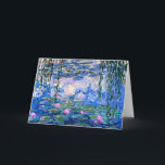 Monet - Water Lilies, 1919 Card<br><div class="desc">Famous painting by Claude Monet: Water Lilies, 1919</div>