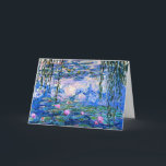 Monet - Water Lilies, 1919 Card<br><div class="desc">Famous painting by Claude Monet: Water Lilies,  1919</div>