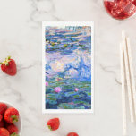 Monet, Water Lilies, 1919, Napkin<br><div class="desc">Claude Monet's popular painting,  Water Lilies,  1919.</div>