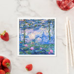 Monet - Water Lilies, 1919, Napkin<br><div class="desc">Claude Monet's famous painting, Water Lilies, 1919.</div>