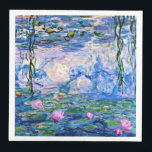Monet - Water Lilies, 1919 Napkin<br><div class="desc">Claude Monet 1919 painting,  Water Lilies</div>