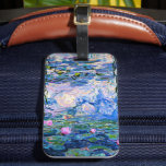 Monet - Water Lilies, 1919, pink, Luggage Tag<br><div class="desc">Claude Monet's 1919 painting,  Water LIlies (pink).</div>