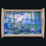 Monet, Water Lilies, 1919, Serving Tray<br><div class="desc">Water Lilies,  1919,  famous painting by Impressionist artist,  Claude Monet</div>
