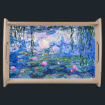 Monet, Water Lilies, 1919, Serving Tray<br><div class="desc">Water Lilies,  1919,  famous painting by Impressionist artist,  Claude Monet</div>