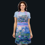 Monet - Water Lilies 1919 template Apron<br><div class="desc">Claude Monet's famous painting,  Water Lilies,  1919,  template,  ready to personalize. Insert your own name/text in place of Virginia.</div>