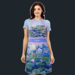 Monet - Water Lilies 1919 template Apron<br><div class="desc">Claude Monet's famous painting,  Water Lilies,  1919,  template,  ready to personalize. Insert your own name/text in place of Virginia.</div>