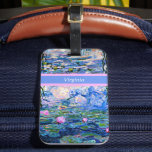 Monet - Water Lilies 1919 template Luggage Tag<br><div class="desc">Claude Monet's famous painting,  Water Lilies,  1919,  template,  ready to personalize. Insert your own name/text in place of Virginia.</div>