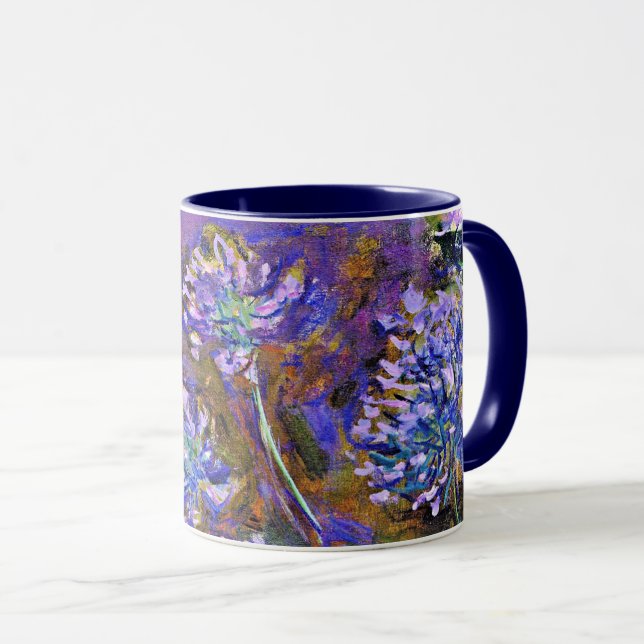 Monet - Water Lilies and Agapanthus Mug (Front Right)