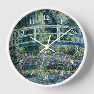 Monet - Water Lilies and Japanese Bridge Clock