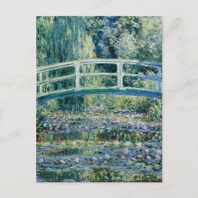 Monet - Water Lilies and Japanese Bridge Postcard (Front)