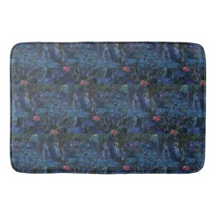 Monet Water Lilies and Reflections of a Willow Bath Mat