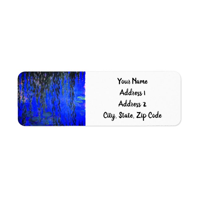 Monet Water Lilies and Weeping Willow Branches (Front)
