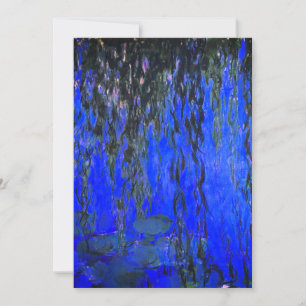 Monet Water Lilies and Weeping Willow Branches Announcement