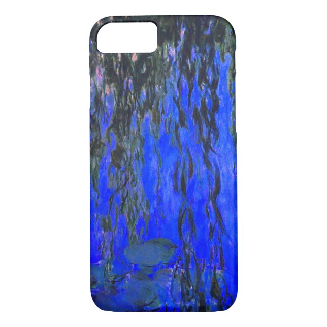 Monet Water Lilies and Weeping Willow Branches Case-Mate iPhone Case (Back)