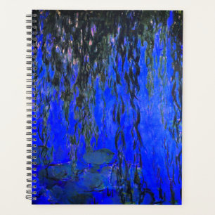 Monet Water Lilies and Weeping Willow Branches Planner