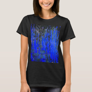 Monet Water Lilies and Weeping Willow Branches T-Shirt